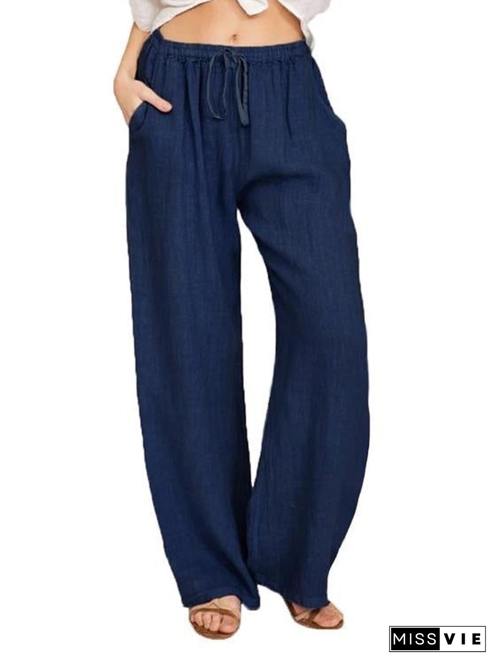 Women Loose Cotton & Linen Casual Pants