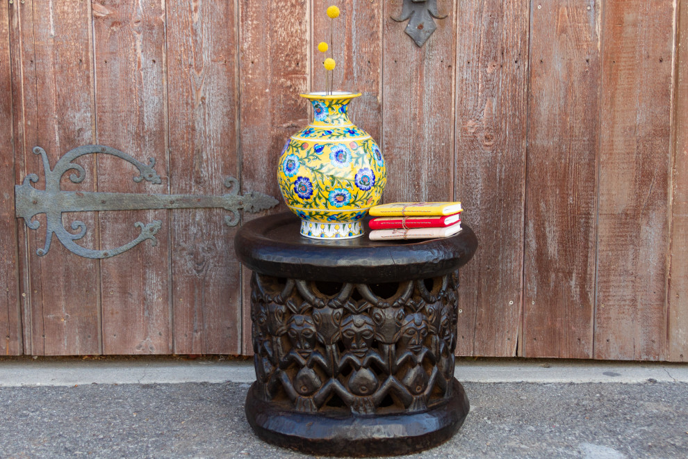 Antique Tribal Bagongle Ceremonial Stool   Southwestern   Accent And Garden Stools   by De cor  Houzz