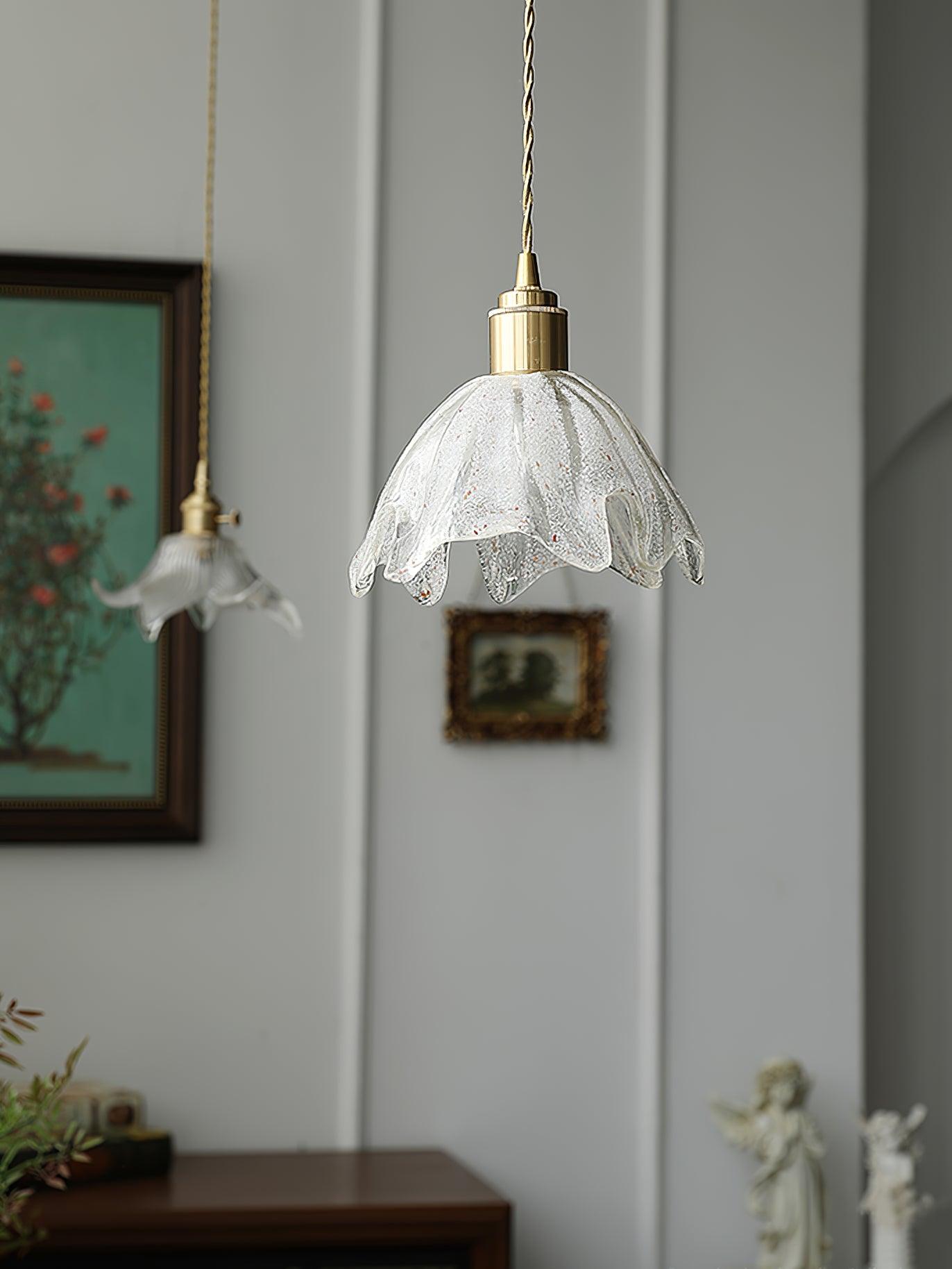 Lotus Crystal Small Pendant Light