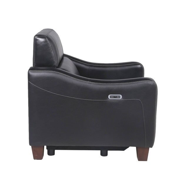 Giorno Power Recliner Black Steve Silver Co