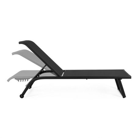 Bain de soleil Bahama gris Bizzotto - chaise longue Griin Outdoor