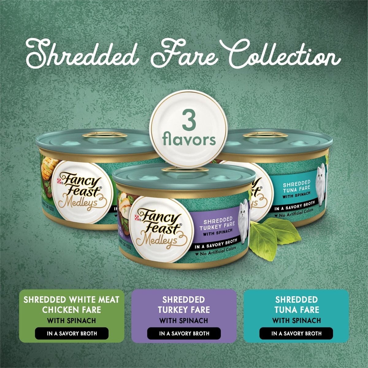 Fancy Feast Medleys Shredded Fare Collection Pack Canned Cat Food