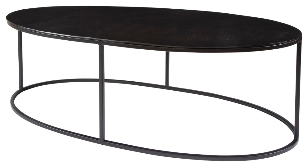 Uttermost Coreene Oval Coffee table   Industrial   Coffee Tables   by Furnishmyplace  Houzz