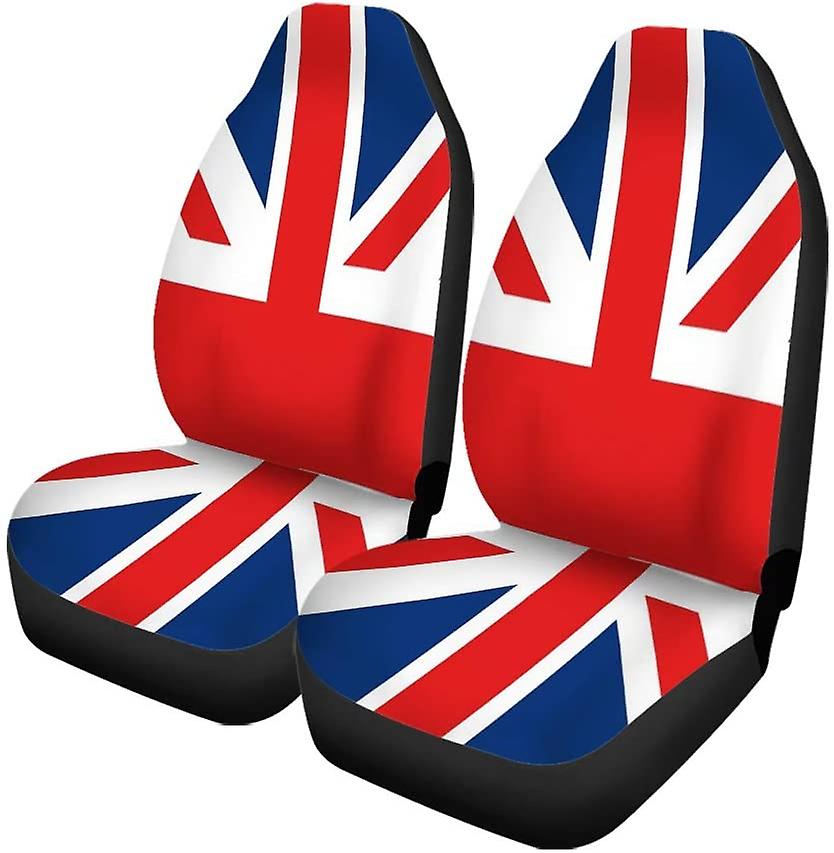 Set Of 2 Car Seat Covers Flag United Kingdom Transition Color Graphic Universal Auto Front Seats Protector Fits For Car，suv Sedan，truck