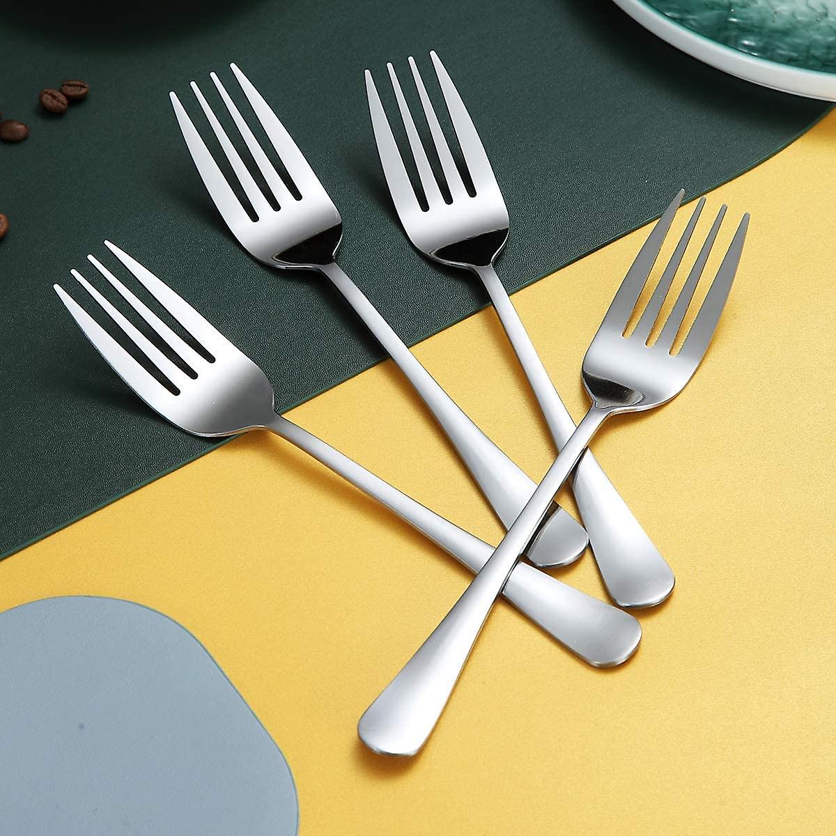 Serving Forks 4 Pieces， Serving Fork Cold Meat Fork Stainless Steel Serving Utensils， Serving Set Packing Of 4