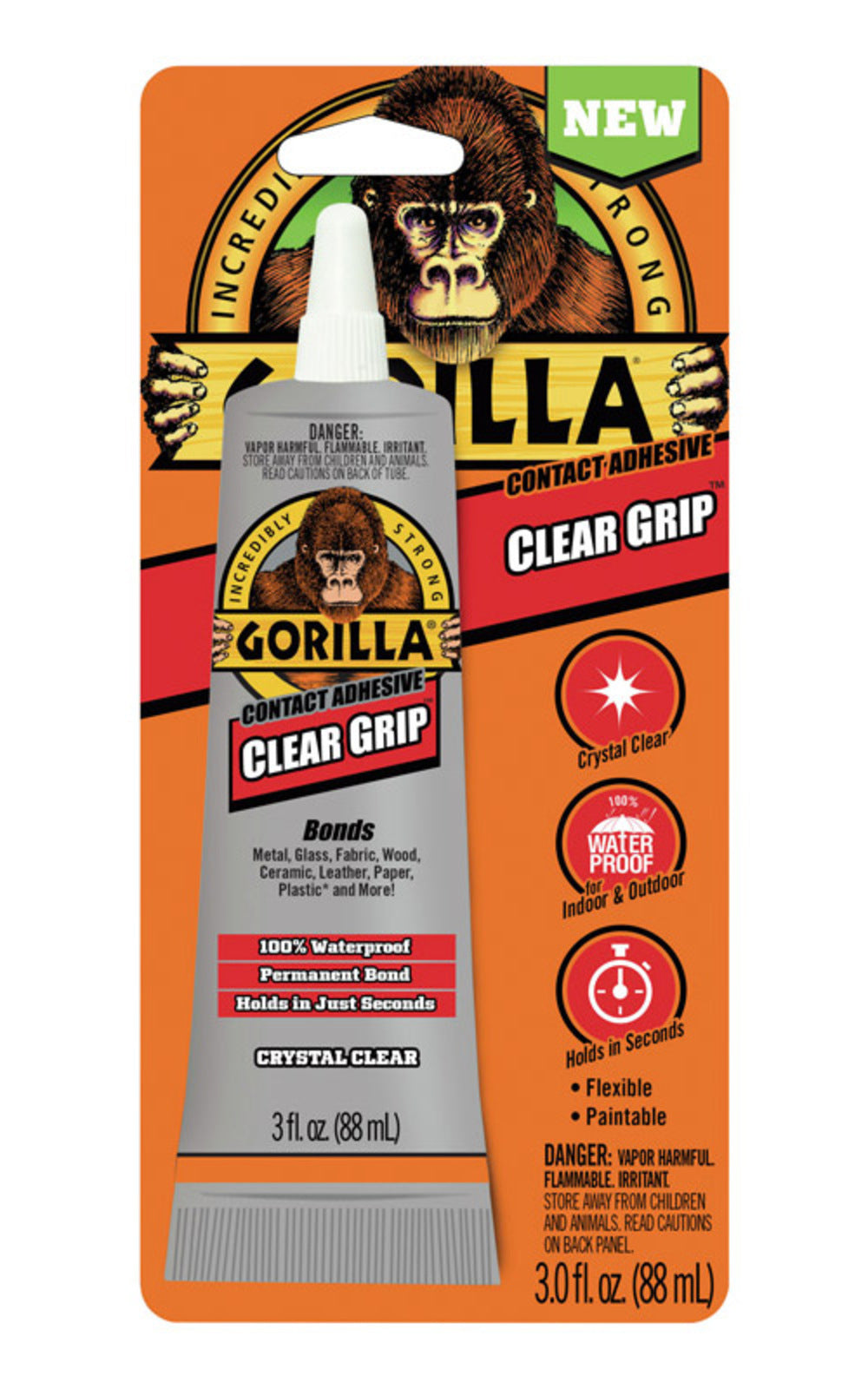 GORILLA CLR GRIP ADH 3OZ