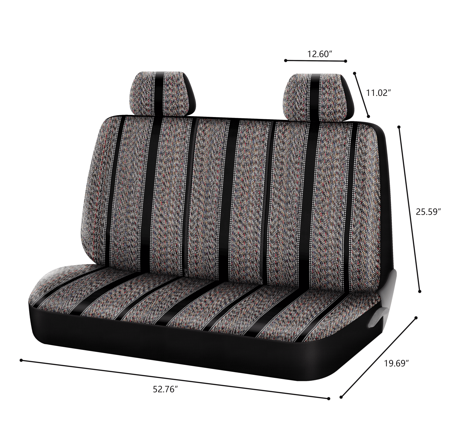 Auto Drive 1PC Seat Cover Truck Bench Saddle Blanket Jacquard Brown - Universal Fit， 2102SC097