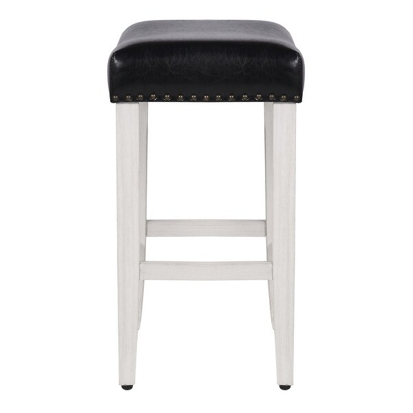 Dover 24-inch Saddle Counter Stool (Set of 2)