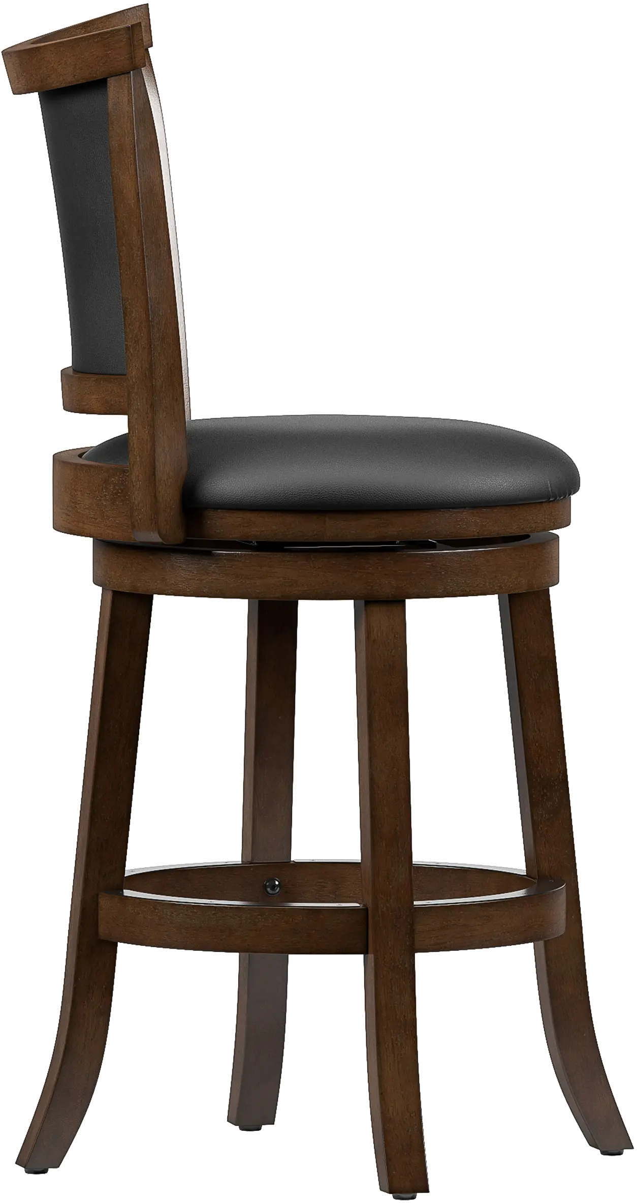 Woodgrove Black Swivel Counter Height Stool， Set of 2