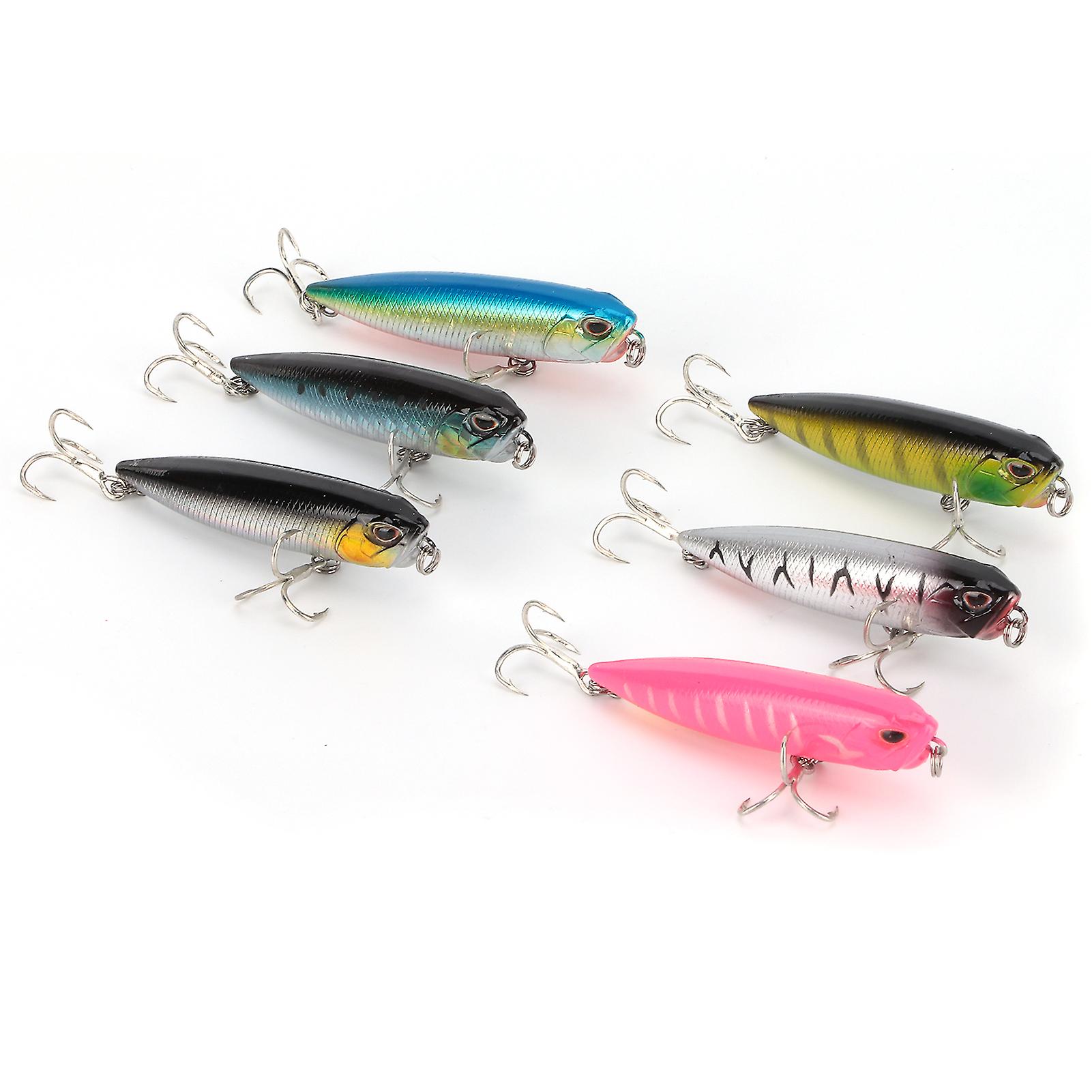 Topwater Pencil Fishing Lure Floating Artificial Pencil Hard Bait Fish Wobblers 3d Eyes