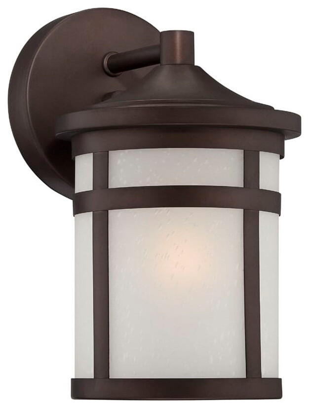 Austin 1 Light Architectural Bronze Wall Light   Transitional   Outdoor Wall Lights And Sconces   by Buildcom  Houzz