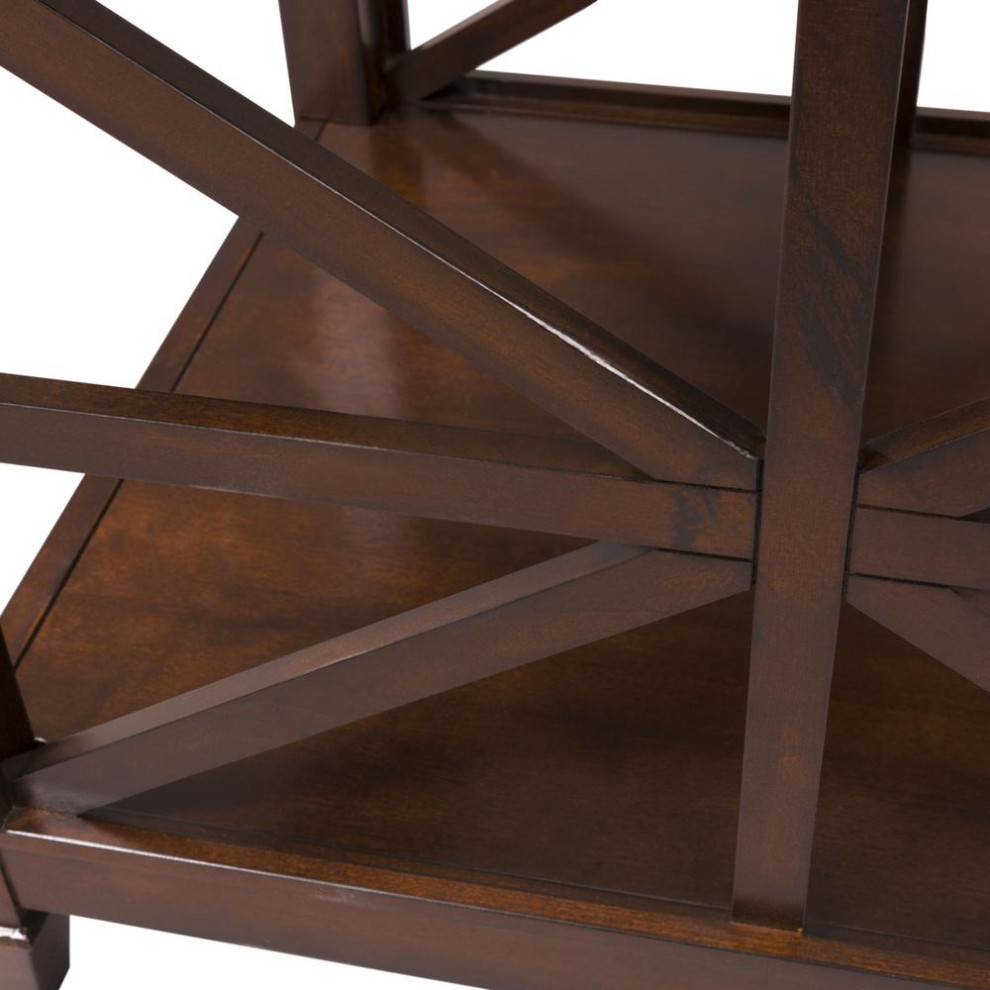 End Table Transitional Brown   Contemporary   Accent Chests And Cabinets   by BisonOffice  Houzz