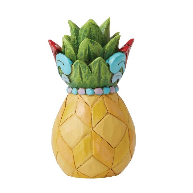 Jim Shore Pineapple Mini One Figurine 4 Inches Heartwood Creek 6012427 Resin Yellow