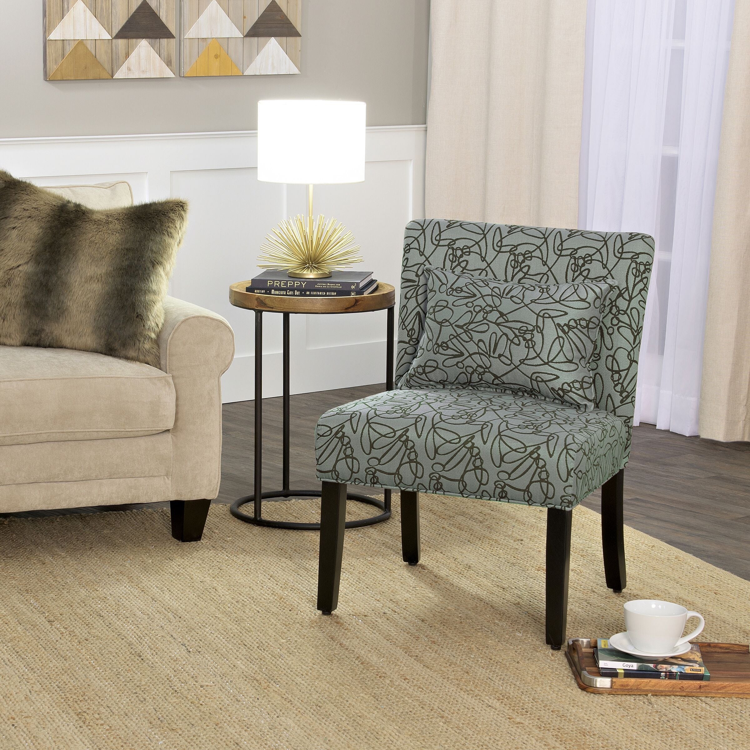 Porch and Den Alsea Accent Chair with Pillow