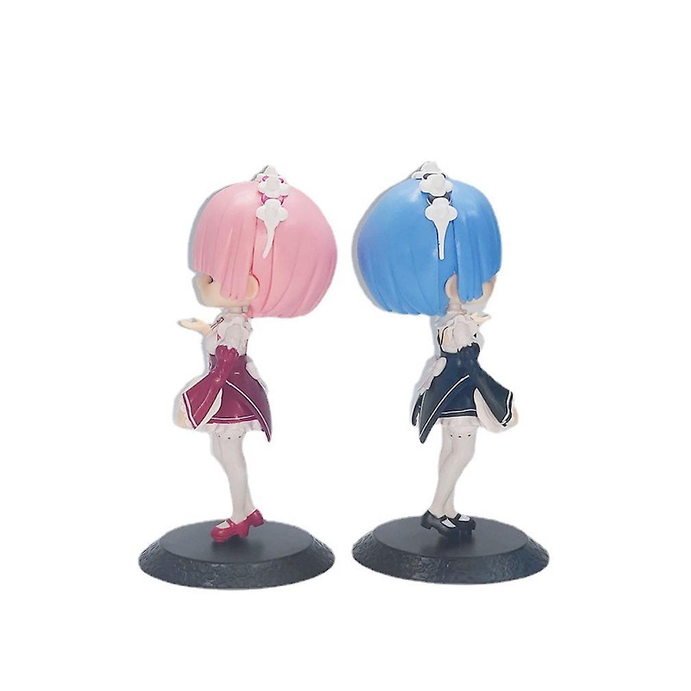 2pcs Rem Ram Figure Toy Model