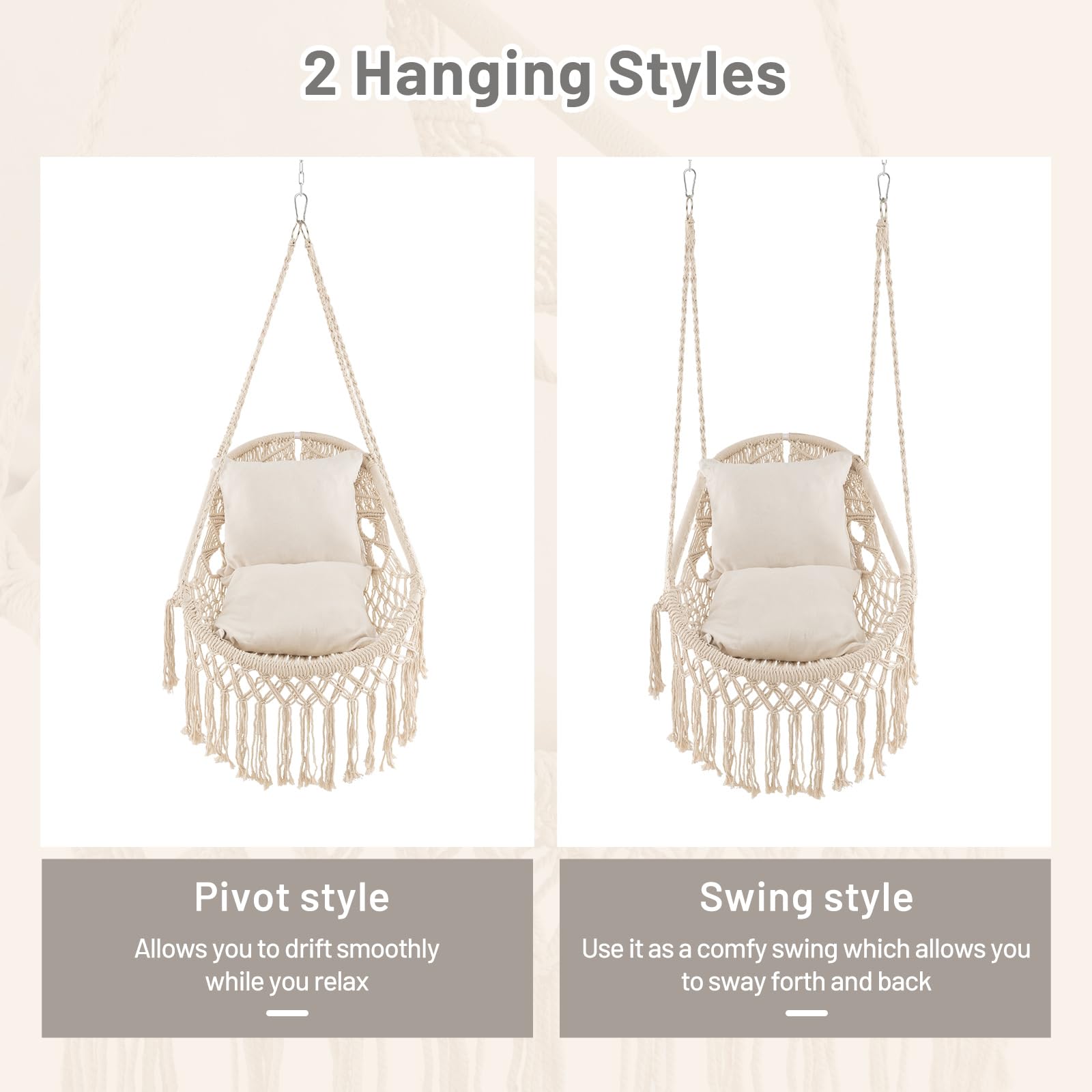 Giantex Macrame Swing Chair