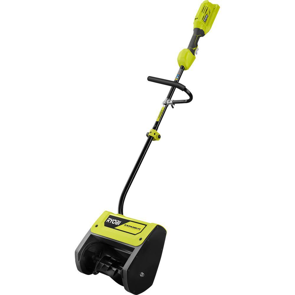 RYOBI 40V 12 in. Cordless Electric Snow Shovel with 4.0 Ah Battery and Charger RY408110