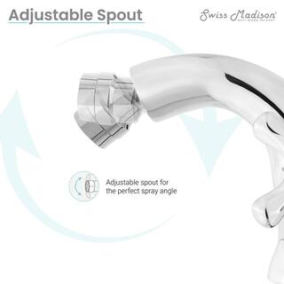 Swiss Madison Voltaire 2-Handle Bidet Faucet in Chrome SM-DF82C