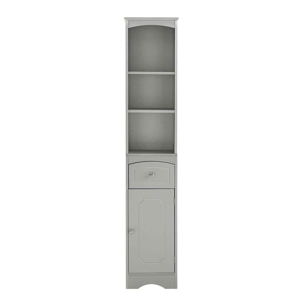 Thatcham 134 in W x 91 in D x 669 in H in Gray Linen Cabinet