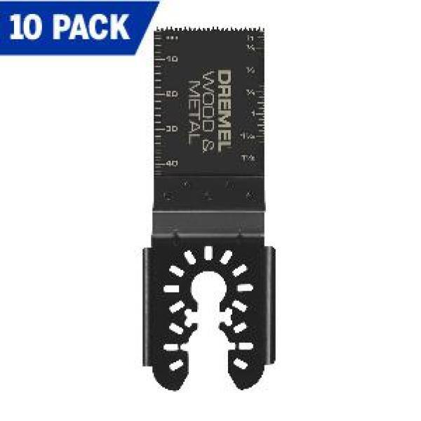 Dremel Universal 1-14 in. Bi Metal Wood Drywall Cutting Oscillating Multi-Tool Blade (10-Piece) MM482XU