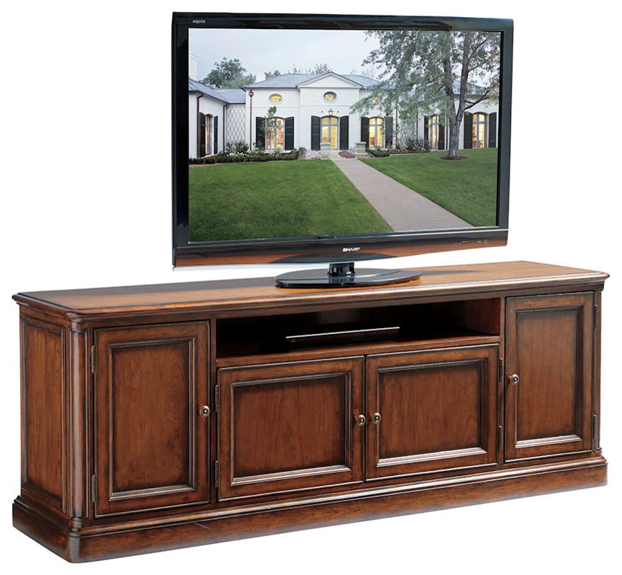 Waycroft Media Console   Traditional   Entertainment Centers And Tv Stands   by HedgeApple  Houzz