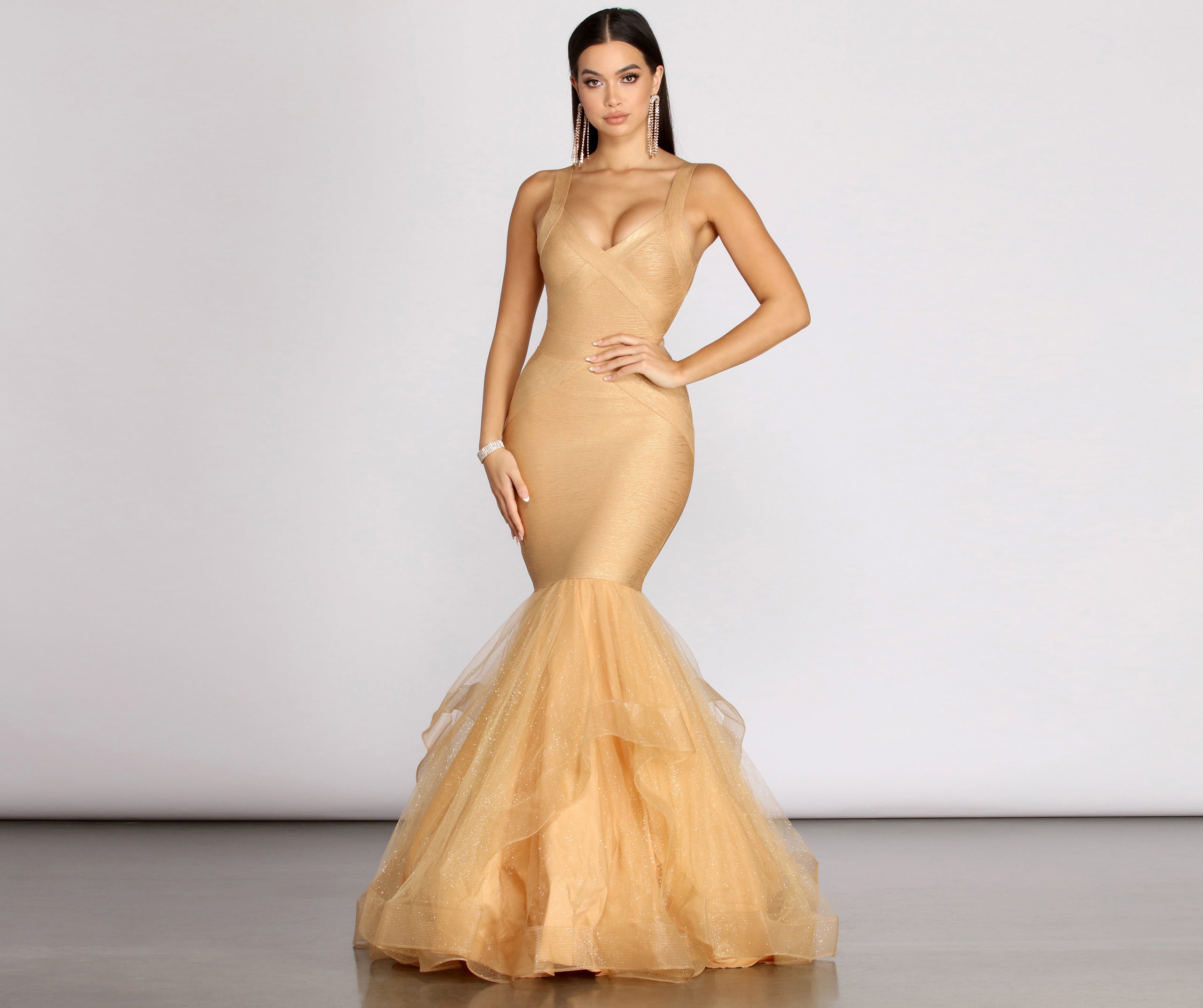 Corina Formal Bandage Tulle Dress