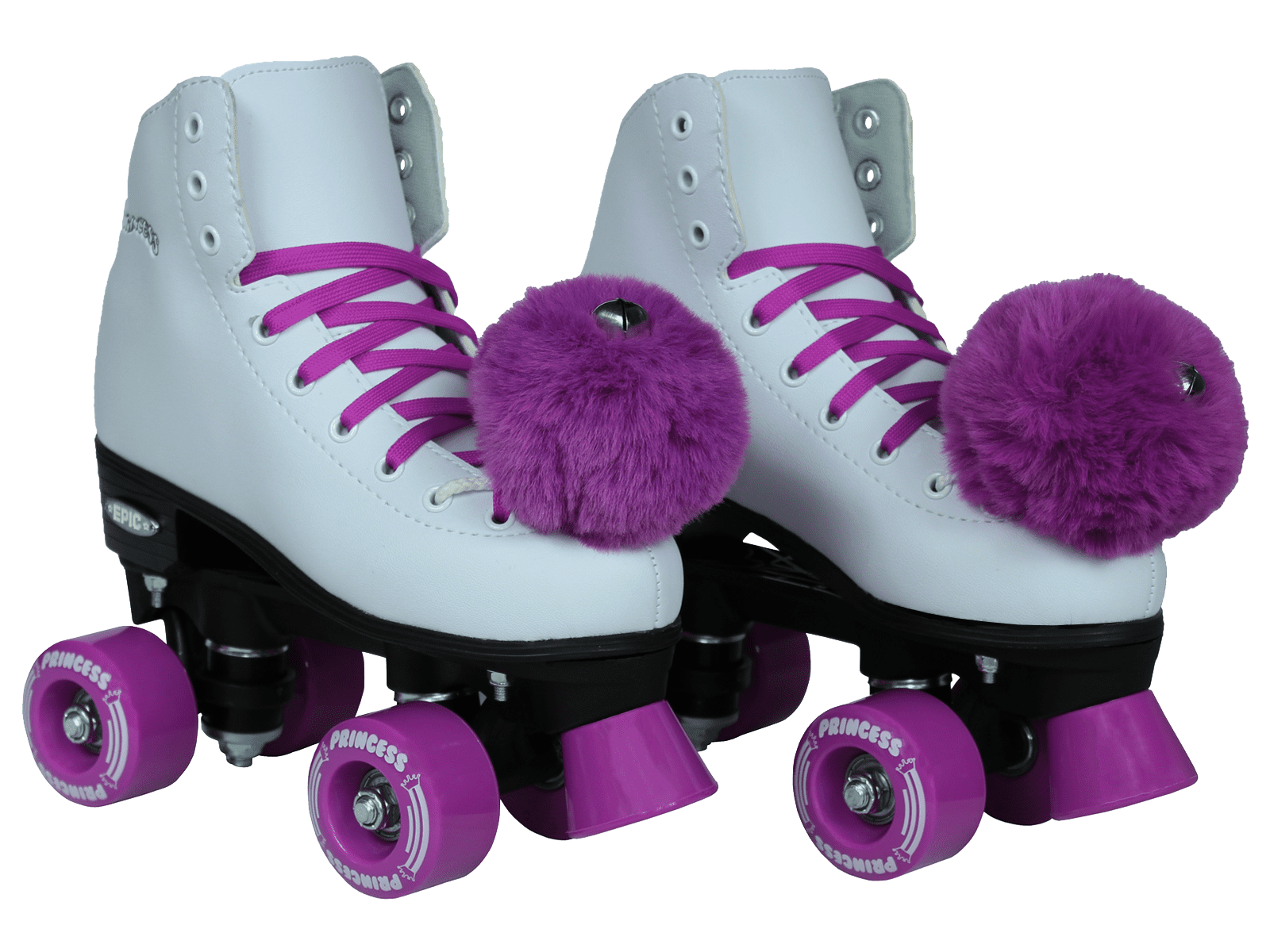 Epic Purple Princess Quad Roller Skates