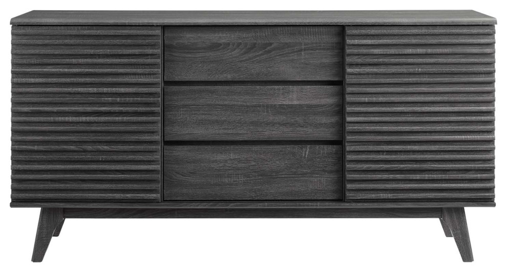 Render 63 quotSideboard Buffet Table or TV Stand   Midcentury   Entertainment Centers And Tv Stands   by Modway  Houzz