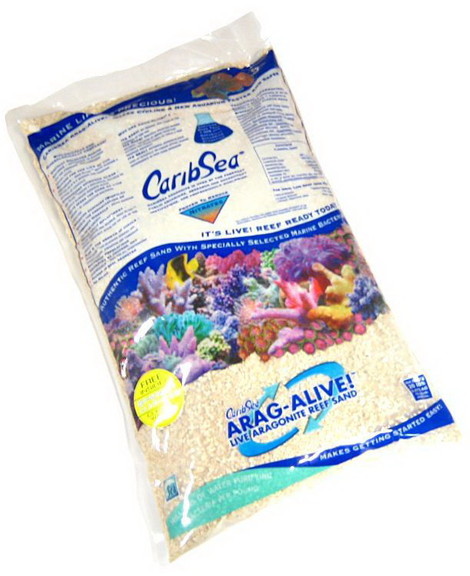 CaribSea Arag Alive Live Aragonite Reef Sand