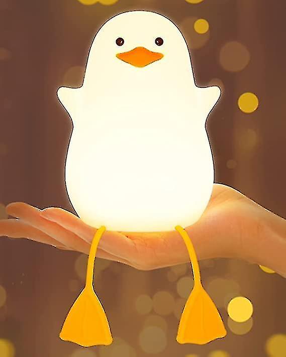 Cute Duck Kids Night Light， Nursery Night Light， Kids Breastfeeding And Sleep Aid， Soft Eye Caring Night Light， With Touch Sensor