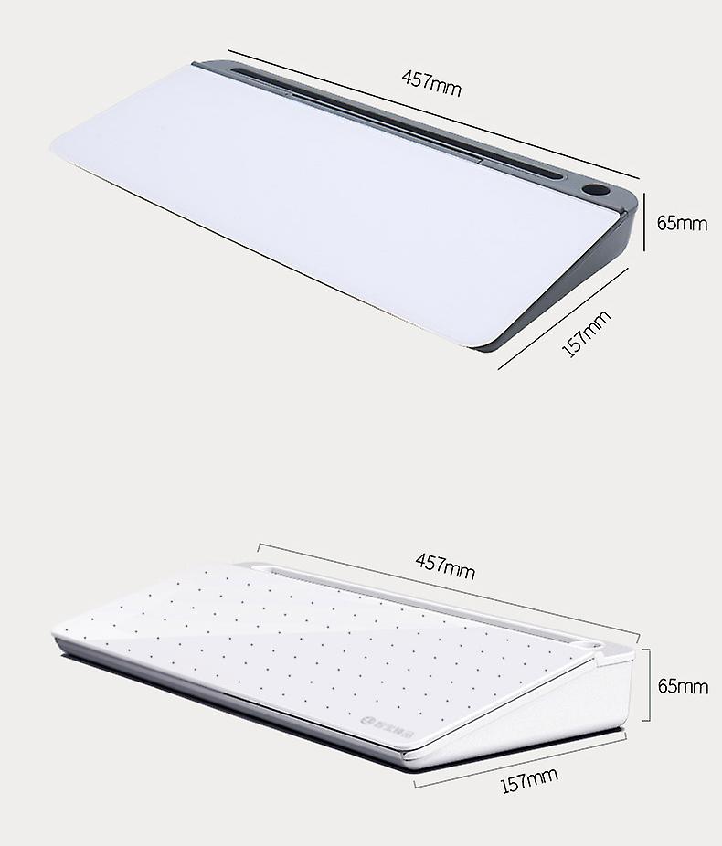 Desktop Keyboard Mini Whiteboard Writing Board Tempered Glass Business Office Erasable Note Memo Dry Erase Board Wrist Rest