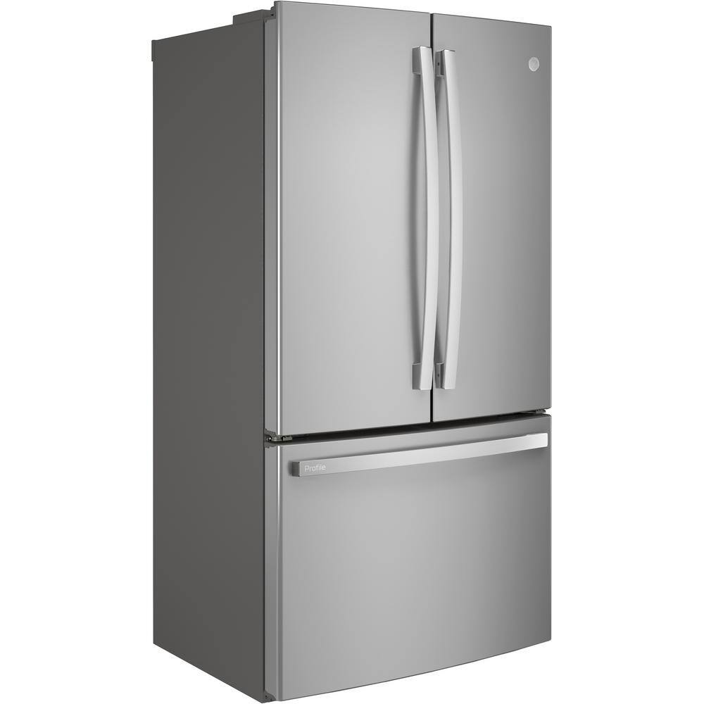 GE Profile 23.1 cu. ft. French Door Refrigerator in Fingerprint Resistant Stainless Steel ENERGY STAR and Counter Depth PWE23KYNFS