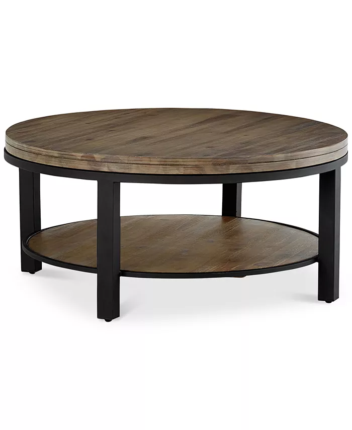 Furniture Canyon Round Table Set 2-Pc. Set (Coffee Table and End Table)