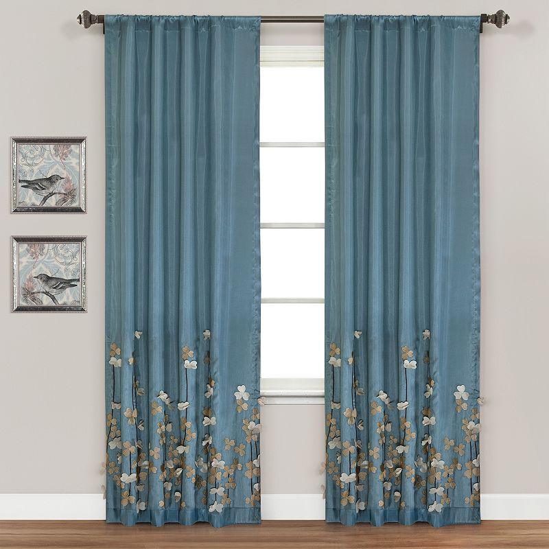 Lush Decor Flower Drop Window Curtain