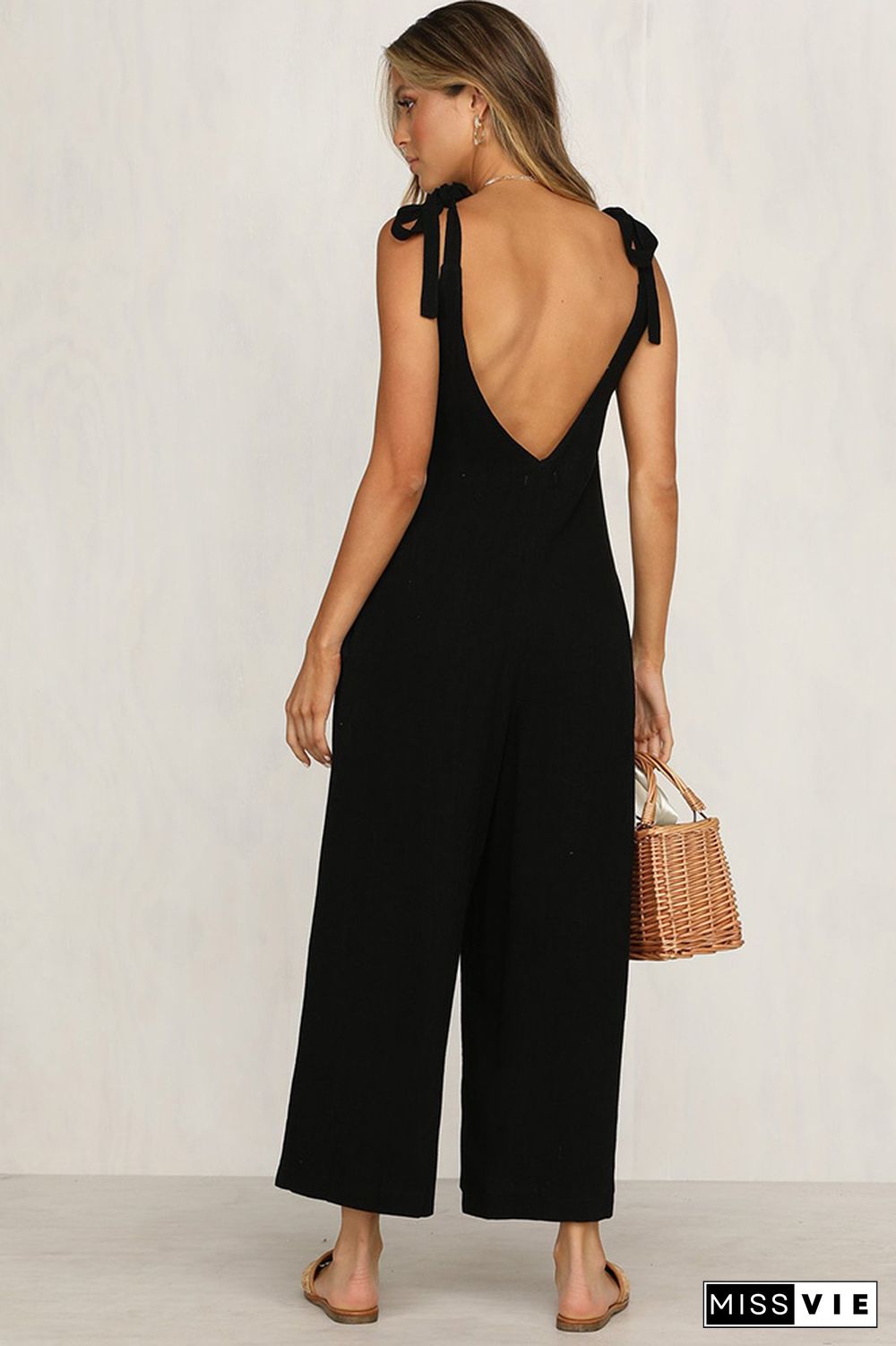 Black Sling Sexy Jumpsuit