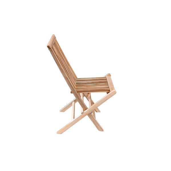 Nordic Style Natural Teak Folding Chair