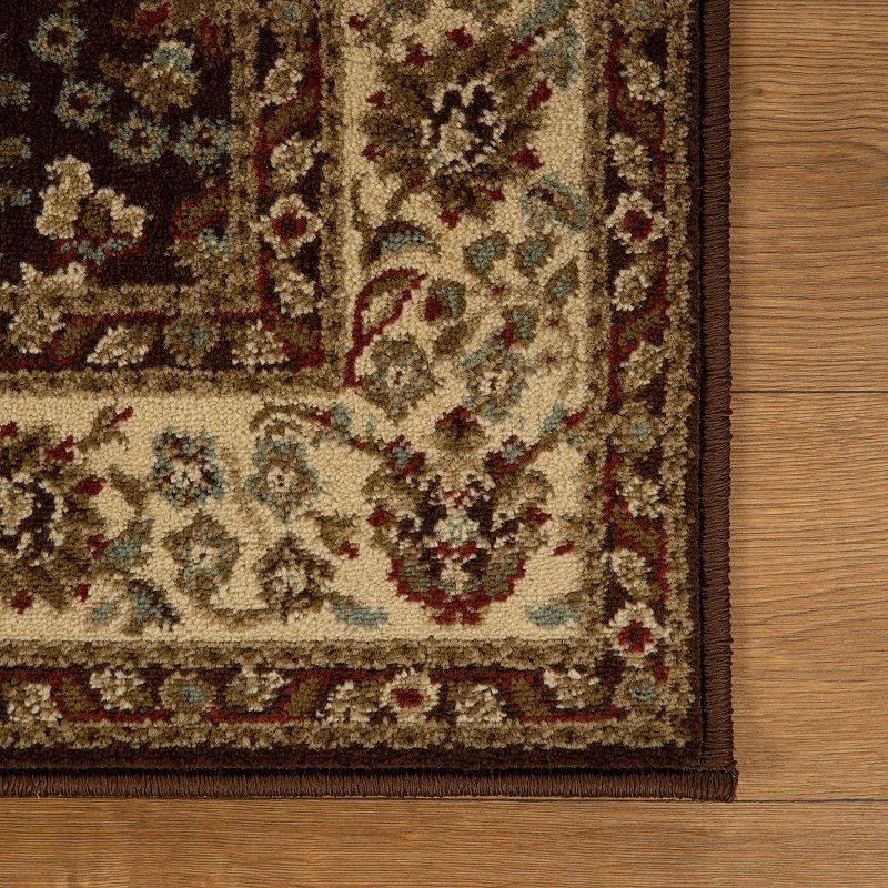 SUPERIOR Traditional Oriental Floral Scroll Power-Loomed Indoor Area Rug or Runner