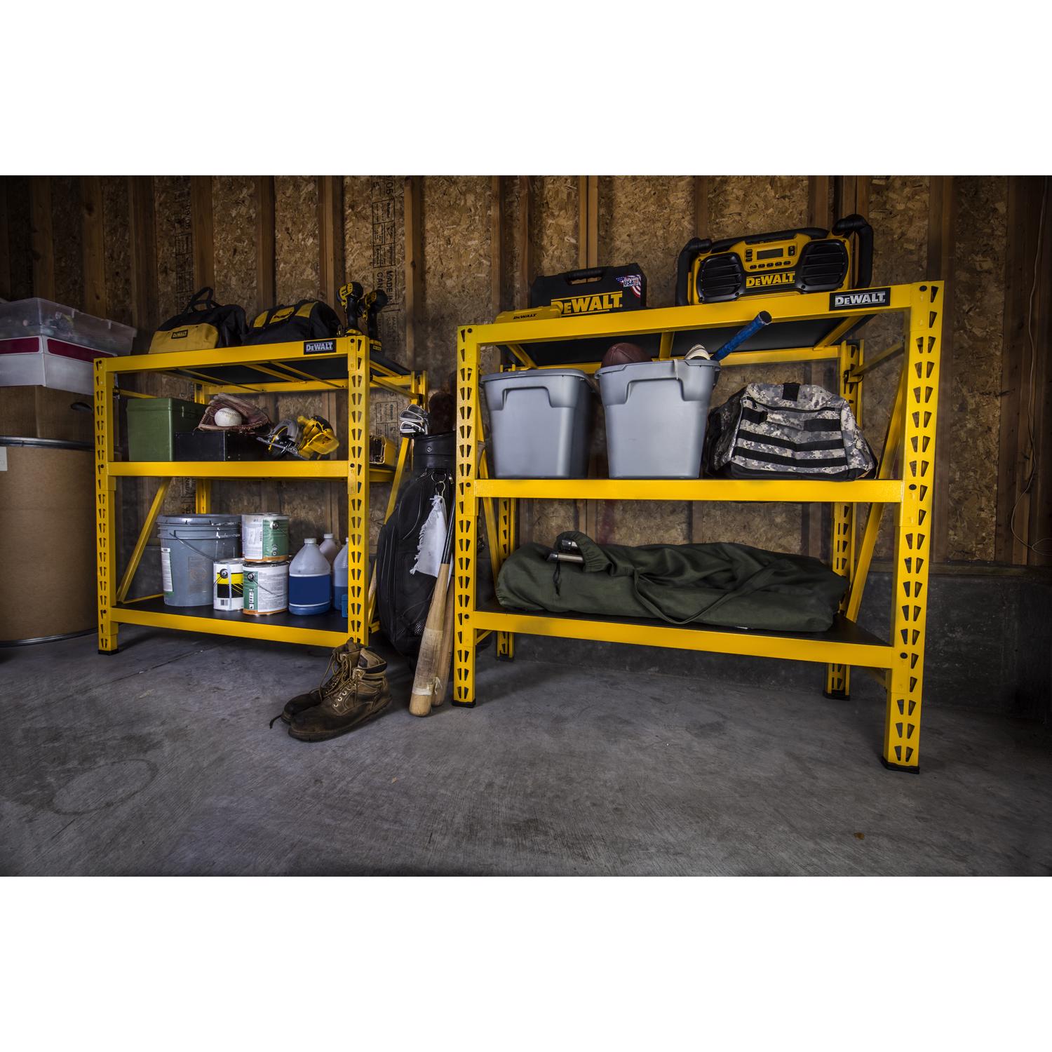 DW 48 in. H X 50 in. W X 18 in. D Yellow Steel Storage Rack