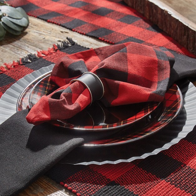 Park Designs Buffalo Check Napkin Set Red