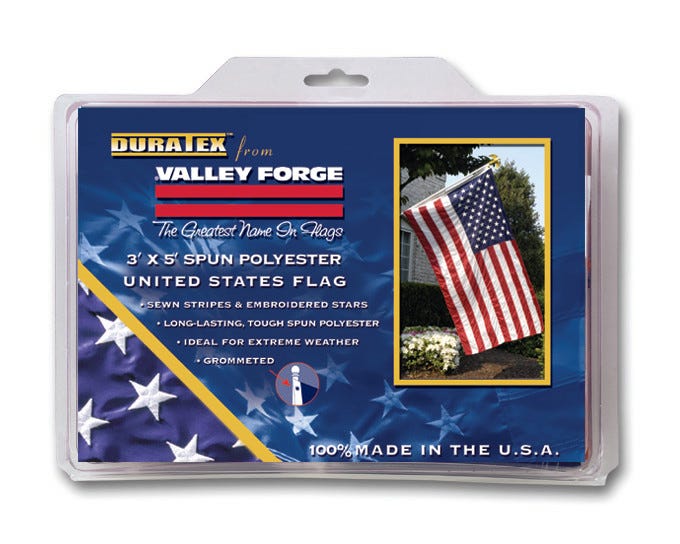 Valley Forge Duratex Series Replacement United States Flag - USDT3