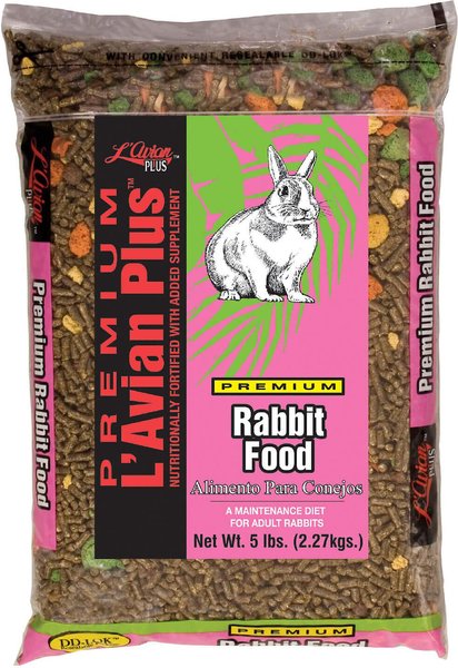 L'Avian Plus Rabbit Food， 5-lb bag