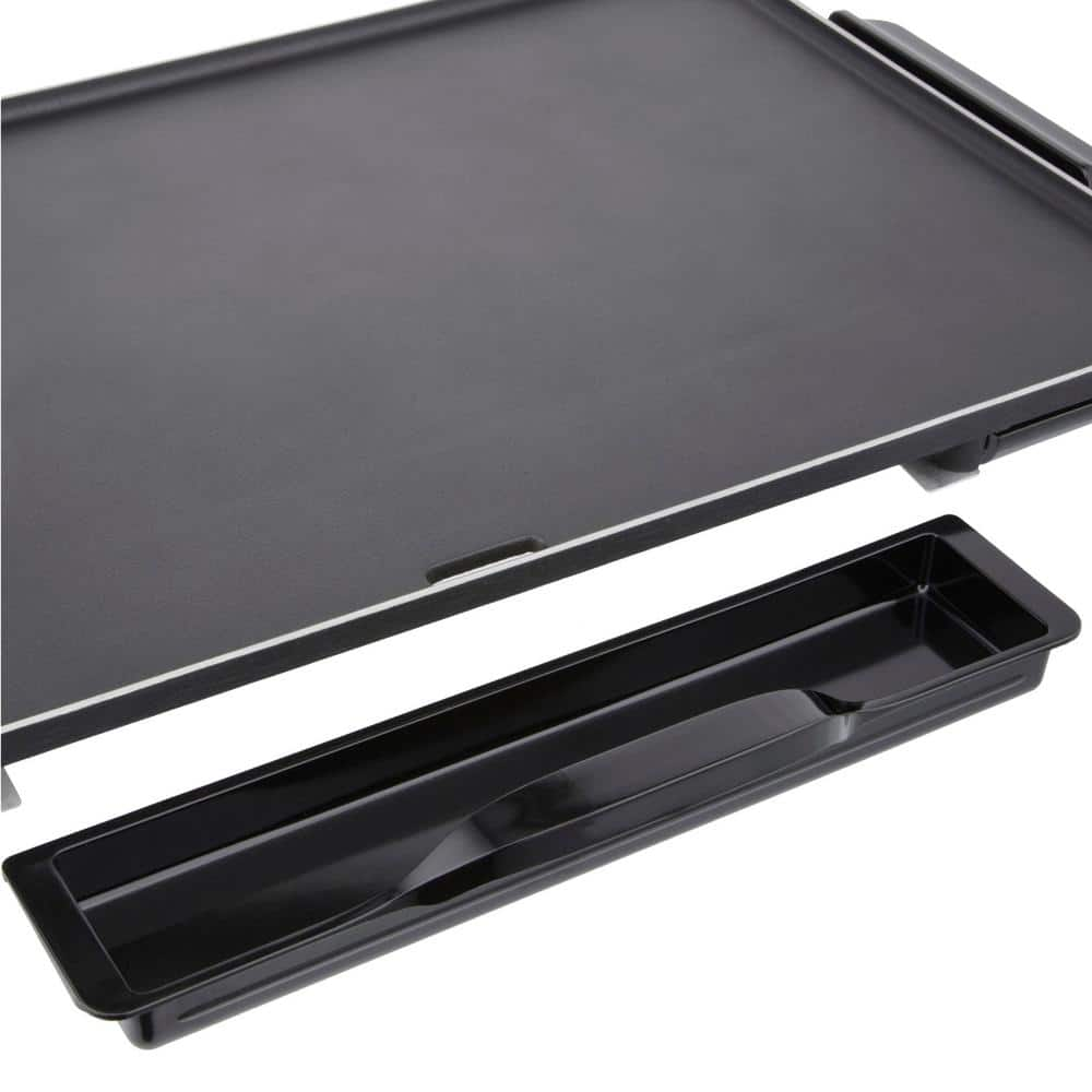 Presto SlimLine 286 sq. in. Black Electric Griddle with Temperature Sensor 07072