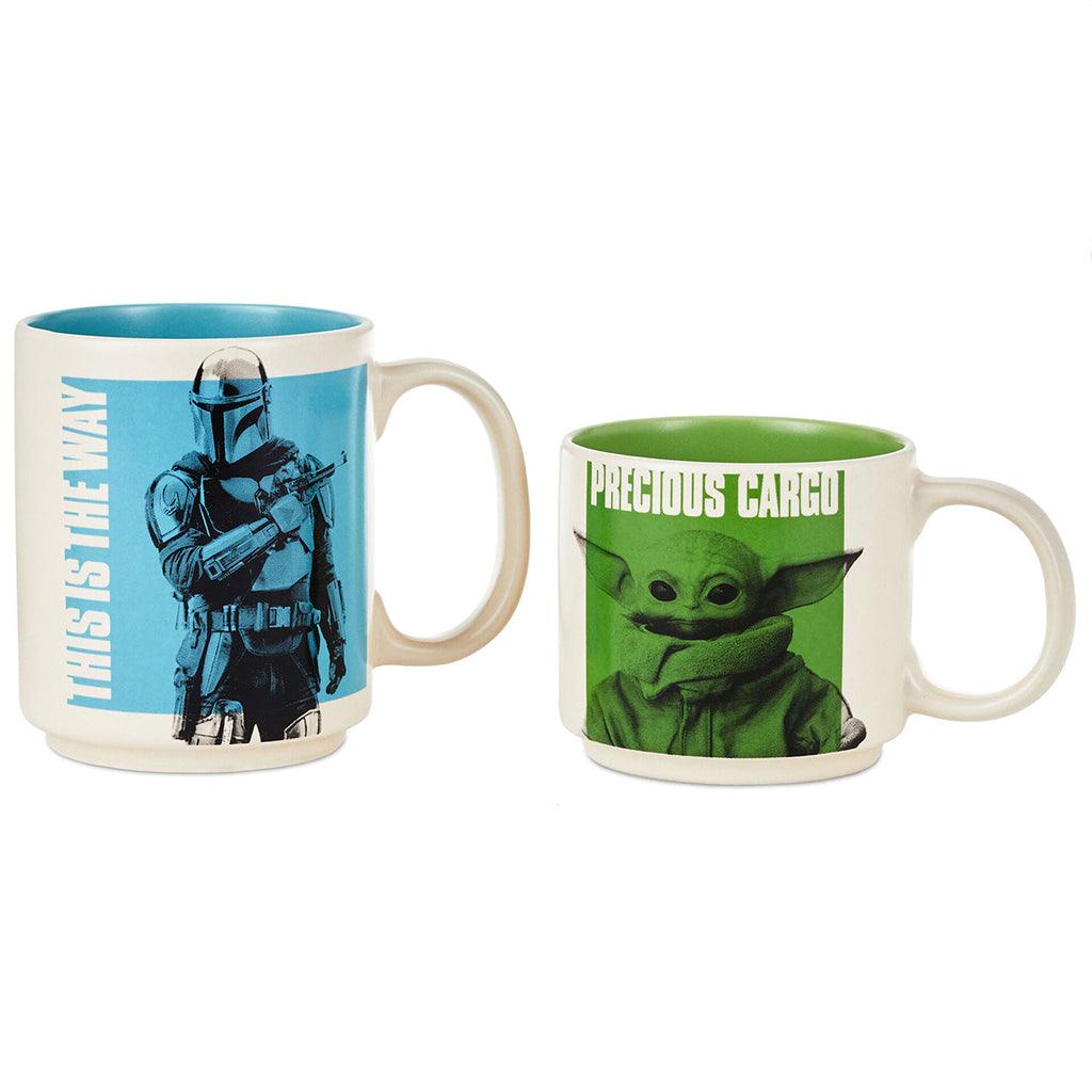 Hallmark  Star Wars The Mandalorian™ and Grogu™ Adult and Child Stacking Mugs, Set of 2