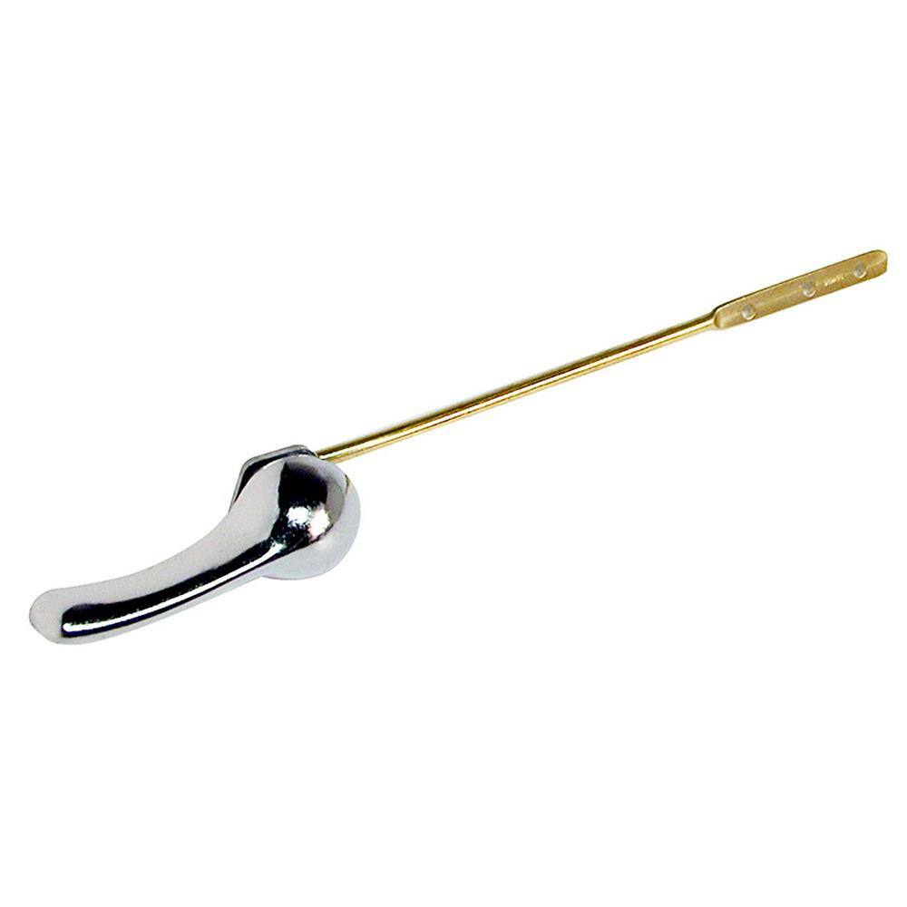 The Plumber's Choice Universal Replacement Toilet Tank Flush Lever Handle in Chrome HD3113N