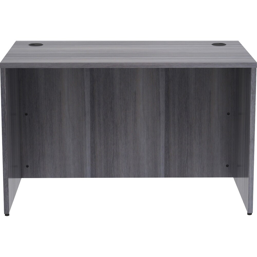 Lorell Weathered Charcoal Laminate Desk Shell