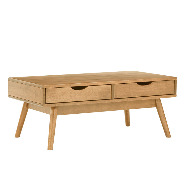 LAMAR Coffee Table with 2 Drawers 106cm - Natural