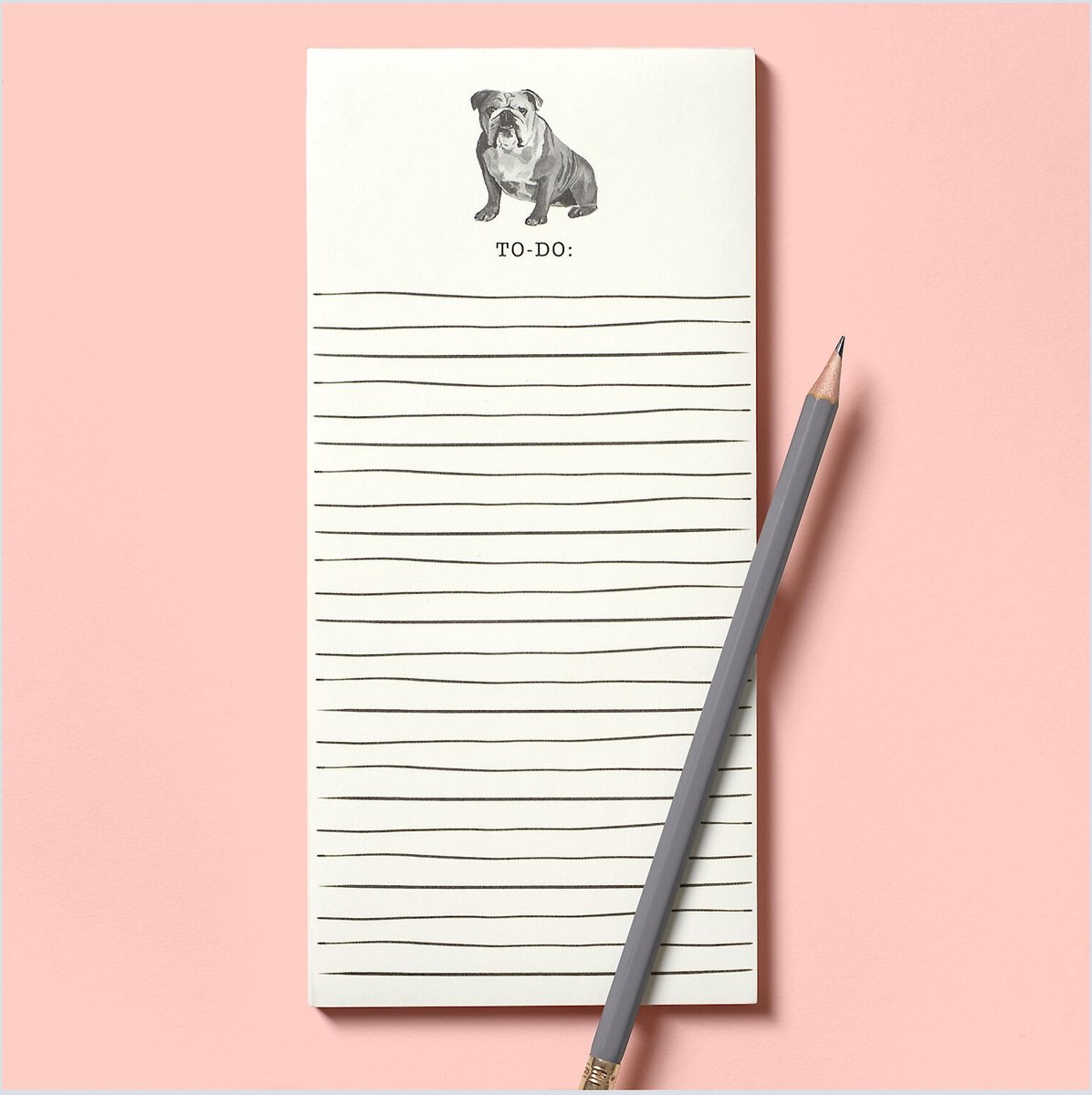 Punch Studio English Bulldog Magnetic List Pad