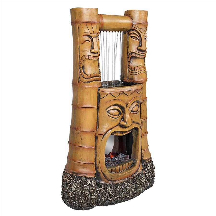 Design Toscano Tiki Gods of Fire and Water Fountain