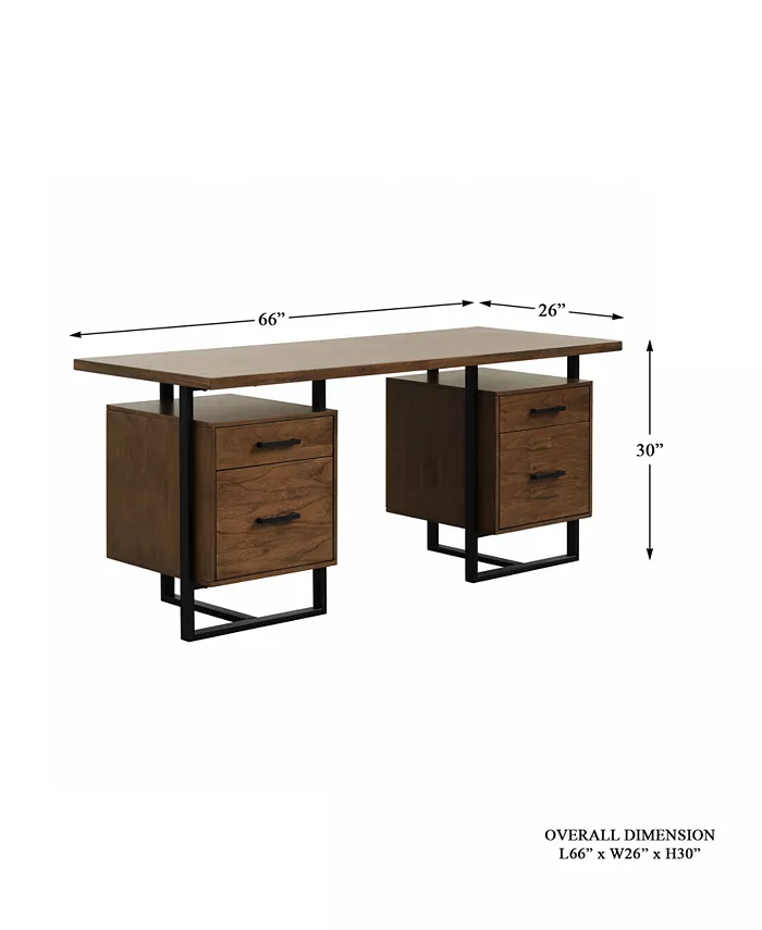 Furniture Helena Desk with 2 Cabinets