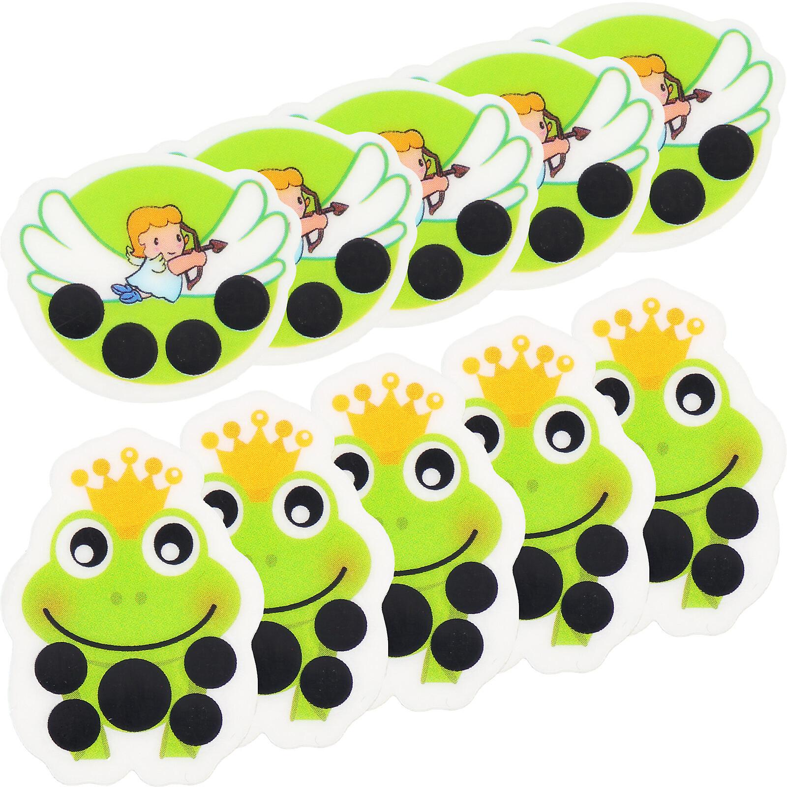 10pcs Baby Forehead Thermometer Strips Cartoon Thermometer Patches Paper Thermometer Patches